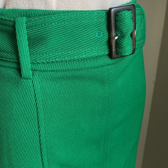Ann Taylor Belted Seamed Pencil Skirt Kelly Green - Picture 5 of 9